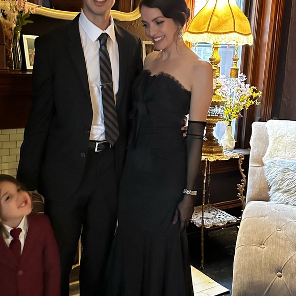 Y2K Caché black formal mermaid gown size 2 - Picture 8 of 8